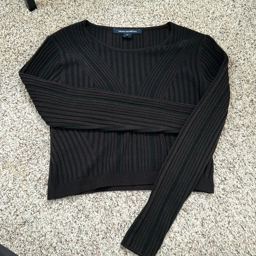French connection ribbed sweater
